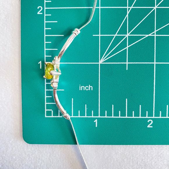 Demi Parure Necklace Bracelet Yellow Teardrop & Rhinestones On Silver Tone Chain - Picture 13 of 15